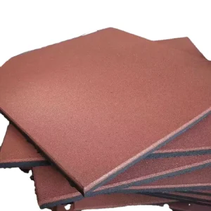 Noise-Reducing Shock-Absorbing Rubber Floor Tile Mats for Fitness Gyms