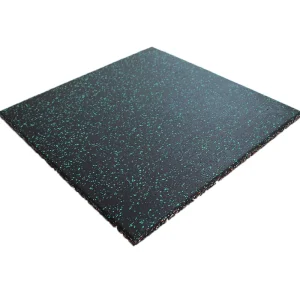 Noise-Reducing Shock-Absorbing Safety Rubber Gym Floor Mat, 1m x 1m