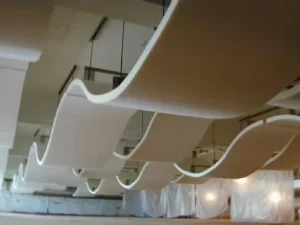 Noise Reduction Acoustic Ceiling Panel Acoustic Cloud Lightweight Easy Install Acoustic Island Eco Friendly Ceiling Panels