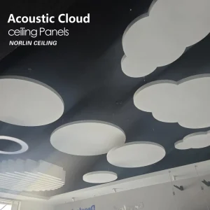Noise Reduction Acoustic Cloud Lightweight Easy Install Acoustic Hanging Suspended Ceiling Baffle Acoustic Ceiling Panels
