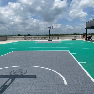 Noise Reduction Flooring for Basketball Court FIBA 3×3 Basketball Court Flooring Full Cushion Bottom Tile