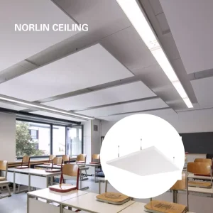 Noise Reduction Suspended Ceiling Baffle Acoustic Cloud Lightweight Easy Install Ceiling Panels Dia 900 1200mm Modern