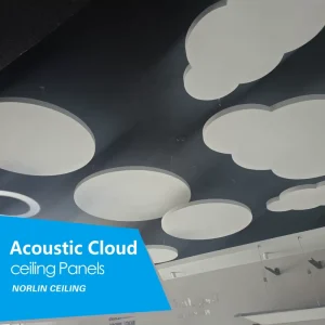 Noise Reduction Suspended Ceiling Panel Acoustic Cloud Lightweight Easy Install Acoustic Canopy Interior Wall Decoration