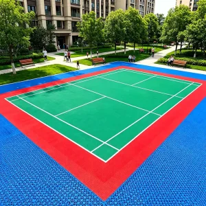 Non-Formaldehyde Interlocking Plastic Floor Tiles for Outdoor Kindergarten and Multi-Sport Activities