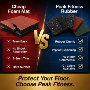 Non Interlocking Rubber Flooring Mat