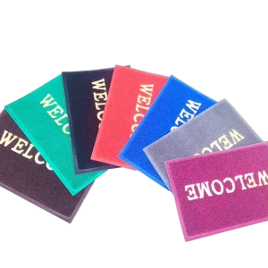 Non-Slip Custom Welcome Front Logo Door Mat for Home Entrance