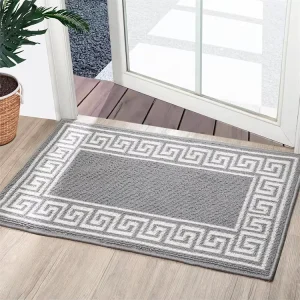 Non Slip Dirt-resistant Front Entrance Mat Washable Tufted Polypropylene Super Absorbent Indoor Welcome Dog Door Mat for Muddy Paws