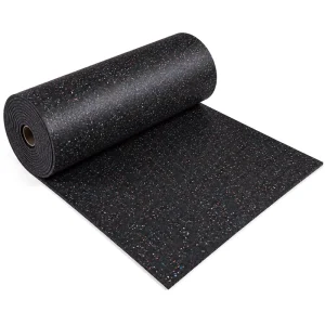 Non-Slip EPDM Gym Rubber Flooring Roll, Wear-Resistant, Shock-Absorbing, Commercial Fitness Center