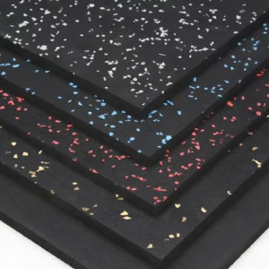 Non Slip EPDM Rubber Gym Floor Mat High Density Durable Shock Absorption Noise Reduction Exercise Flooring Tile for Fitness