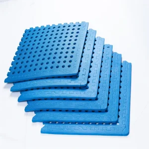 Non-Slip EVA Foam Puzzle Mat with Holes Interlocking Floor Play Mat for Home and Games