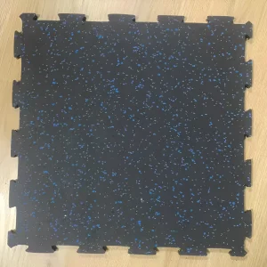 Non-Slip Gym Rubber Floor Mat for Dumbbells and Barbells, Shock-Absorbing, Anti-Smash, for Strength Zones