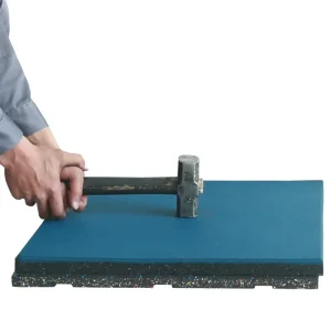 Non-Slip Gym Rubber Floor Tiles Sports Equipment Fitness Mat for Soccer Equipment Placement and Workout Spaces