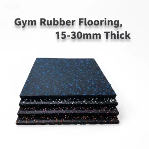 Non-Slip High-Elastic Soundproof Waterproof Washable Rubber Flooring for Gym Fitness Centers