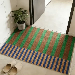 Non Slip Outdoor Indoor Washable Easy Clean PVC Coil Floor Mats Custom Home Doormats Welcome Entrance Front Door Mats
