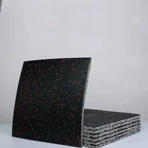 Non-Slip Rubber Flooring Mats for Gym CrossFit Fitness 50x50x2cm