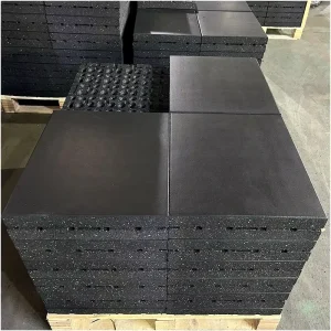 Non Slip Shock Absorbing Rubber Flooring Tiles for Gyms Fitness Centers and Indoor Outdoor Training Areas Factory Supply