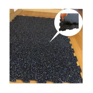 Non Slip Shock Resistance Interlocking Puzzle Rubber Floor Gym Rubber Floor Mats Tiles