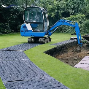 Non-Slip UHMWPE/PE Fireproof Ground Protection Mat for Heavy-Duty Use
