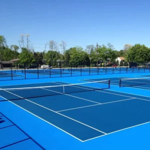 Non-Slip Weatherproof Acrylic Sports Flooring for Indoor/Outdoor Tennis Courts