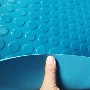 Non Toxic Anti Slip Industrial Rubber Flooring Dot Coin Pattern Sheets Mats Cutting Service NR+SBR Material 1-50mm Thickness 65