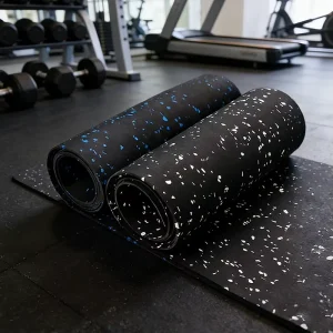 Non-Toxic Anti-Slip Rubber Floor Mat for Fitness Rooms, Gyms, Outdoor and Garden Use Noise-Reducing Shock-Absorbing