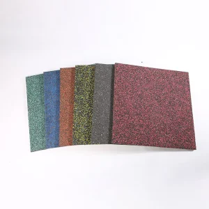 Custom Durable Non Slip Anti Static Shock Absorbing 20mm 25mm 30mm EPDM Rubber Floor Tiles Gym Rubber Mat Eco Friendly Non Toxic