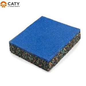 Non Toxic Durable Rubber Flooring with Anti Slip Surface for Playgrounds and Sports Courts