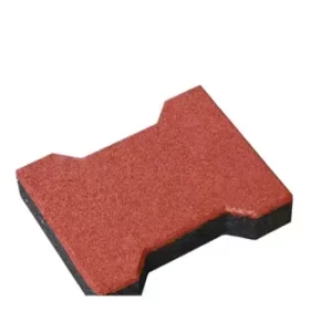Non-Toxic EPDM Anti-Slip Garden Walkway Playground Horse Racetrack Interlocking Dog Bone Rubber Floor Paver Tiles Mat