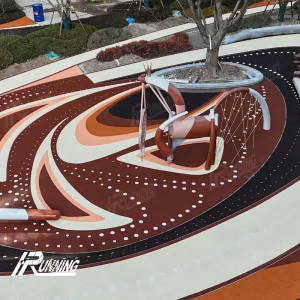 Non-Toxic EPDM Rubber Granules with Shock Absorption for Kindergarten Playground Safety Flooring