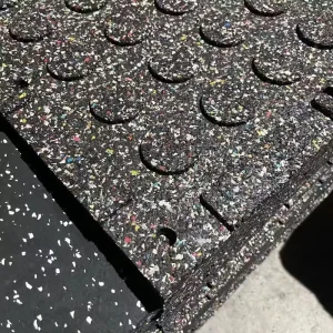 Non-Toxic EPDM Rubber Gym Flooring Tiles for Indoor and Outdoor CrossFit Fitness Centers