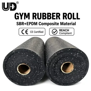 Non-Toxic Eco-Friendly EPDM Rubber Soundproof Shock-Absorbing Non-Slip Gym Flooring Roll