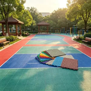 Non Toxic Eco PP Interlock Floor City Public Park All Age Kids Adult Leisure Sports Ground Tile