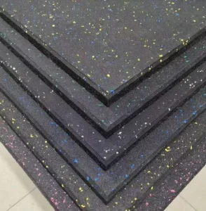 Gym Floor Mat Barbell Mat Plastic Floor Mat Soundproof and Shock absorbing Rubber Sports Floor