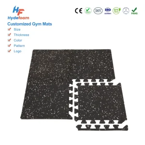 Non-Toxic Interlocking Gym Flooring Mats Anti-Slip Safe Edges for Indoor Fitness and Kids Training
