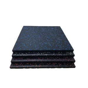 Non Toxic Shock Absorption EPDM Gym Rubber Mats Floor Tiles