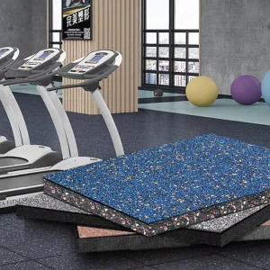 Non Toxic Shockproof Rubber Gym Flooring Tiles Easy Clean Sport Flooring for Playgrounds Mould Modelled Plastic Material