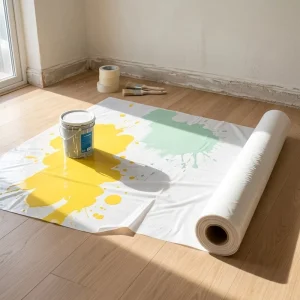 Non-Woven Floor Protection Mat Waterproof Moisture-Proof Scratch-Resistant Cover for Floors and Stairs Renovation