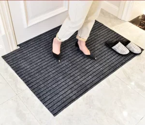 Non-Woven Stripe Seven-Ribbed Polyester Welcome Floor Door Mat