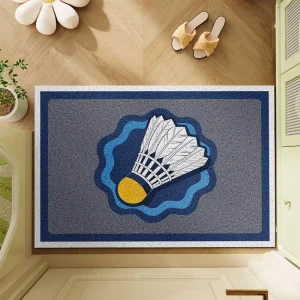 Non slip PVC Doormat for Badminton Courts Entrances Waterproof Dust removing Loop pile Floor Mat Badminton Clubs Sports
