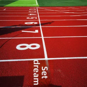 Non-toxic Professional Eco-friendly Shock-absorbing PU Rubber Running Track Flooring Material Long Service Life for Sports