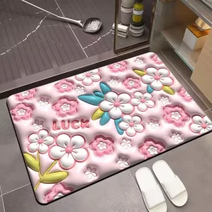 Nordic Kitchen Soft Absorbent Non-Slip Rubber Floor Mat