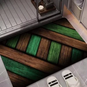 Nordic Style Decorative Bath Mat, Fast Drying & Water Absorbent, Anti-Skid Functional Rug for Indoor Bathroom