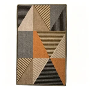 Nylon Loop Pile Geometric Carpet Custom Entrance Mat Factory
