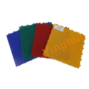 O 04 Anti slip Outdoor Modular Suspension Inter Lock Futsal Court Sports Flooring Tiles Matted Finished Surface