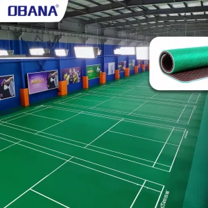 OBANA Top Runner Plus 4.5mm BWF Approved Professional PVC Plastic Badminton Indoor Court Floor Eco Friendly Shock Absorption