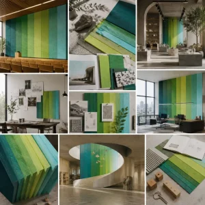 OEKO TEX Standard 100 Recycled Polyester Acoustic Panels ASTM E84 Class a PET Felt Acoustic Panels Commercial Acoustic Space