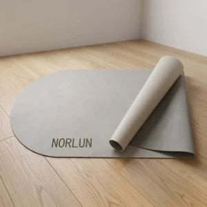 OEM Custom PU Yoga Mat Natural Rubber Non-Slip Fitness Exercise Mat with Carrying Strap