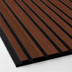 OEM Eco Friendly Solid Wood MDF Slat Panel Acoustic Panel Sound Absorption NRC 1.0 Waterproof 2 Year Warranty Modern