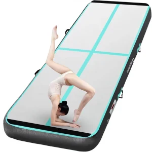 OEM Inflatable Gym Mat 10cm Thick 4M Inflatable Training Mat for Physical Fitness Indoor Outdoor