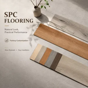 OEM ODM Service Waterproof Rigid Core Vinyl Flooring Click System Scratch Resistant Easy Installation Durable Use